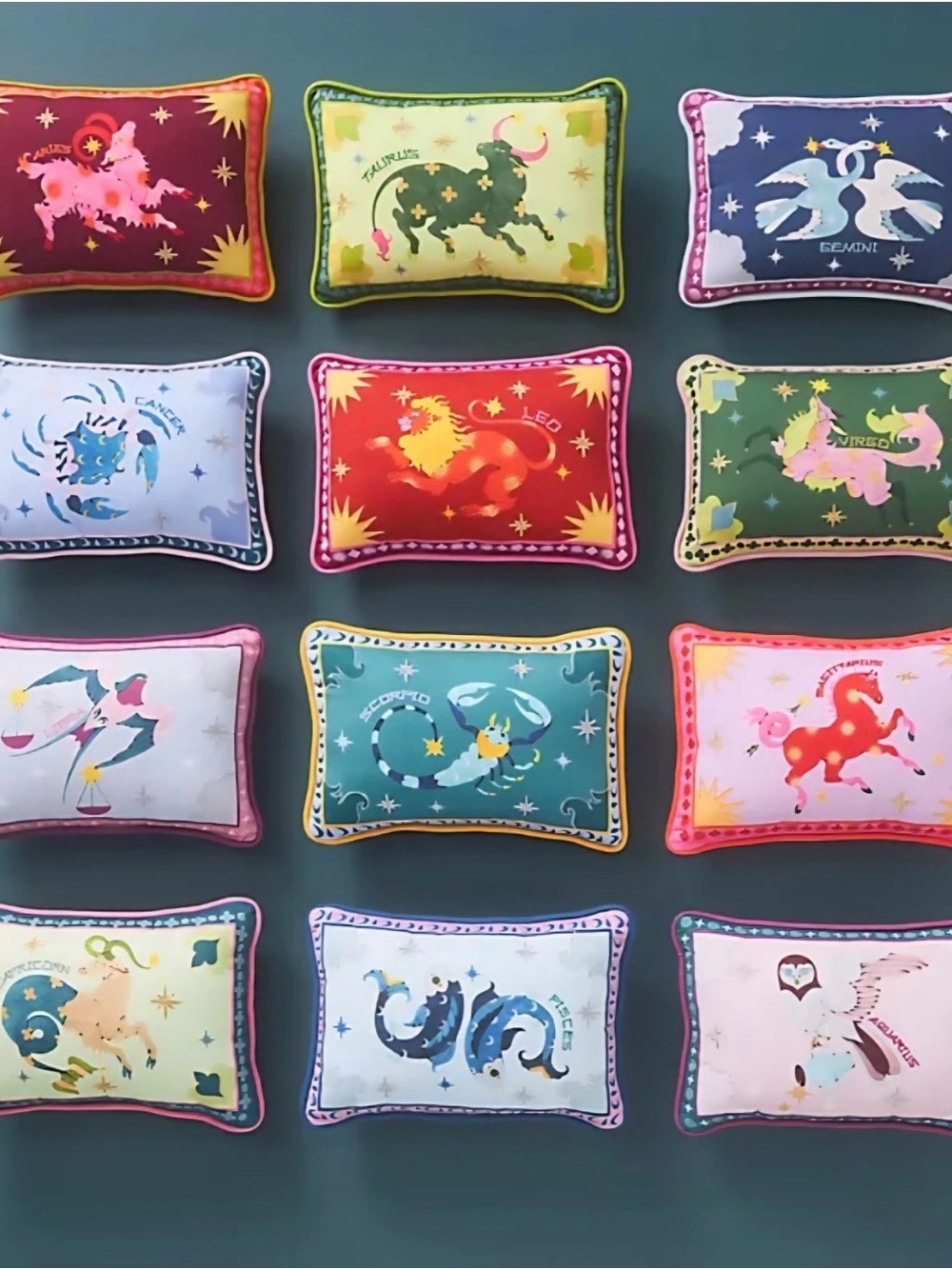Anthropologie Stargazer Mini Zodiac Sign Pillow - Pisces - Picture 2 of 10